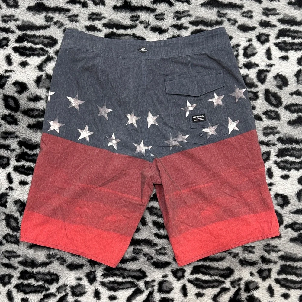 O'Neill Men's Patriotic Red and Navy Board Shorts